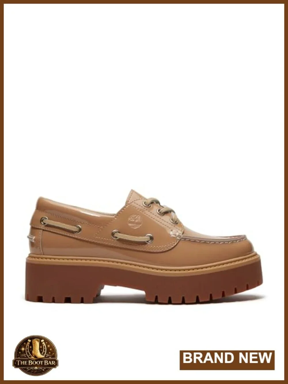 Premium Leather Platform Boat Shoe with Lightweight Cushioned Insole